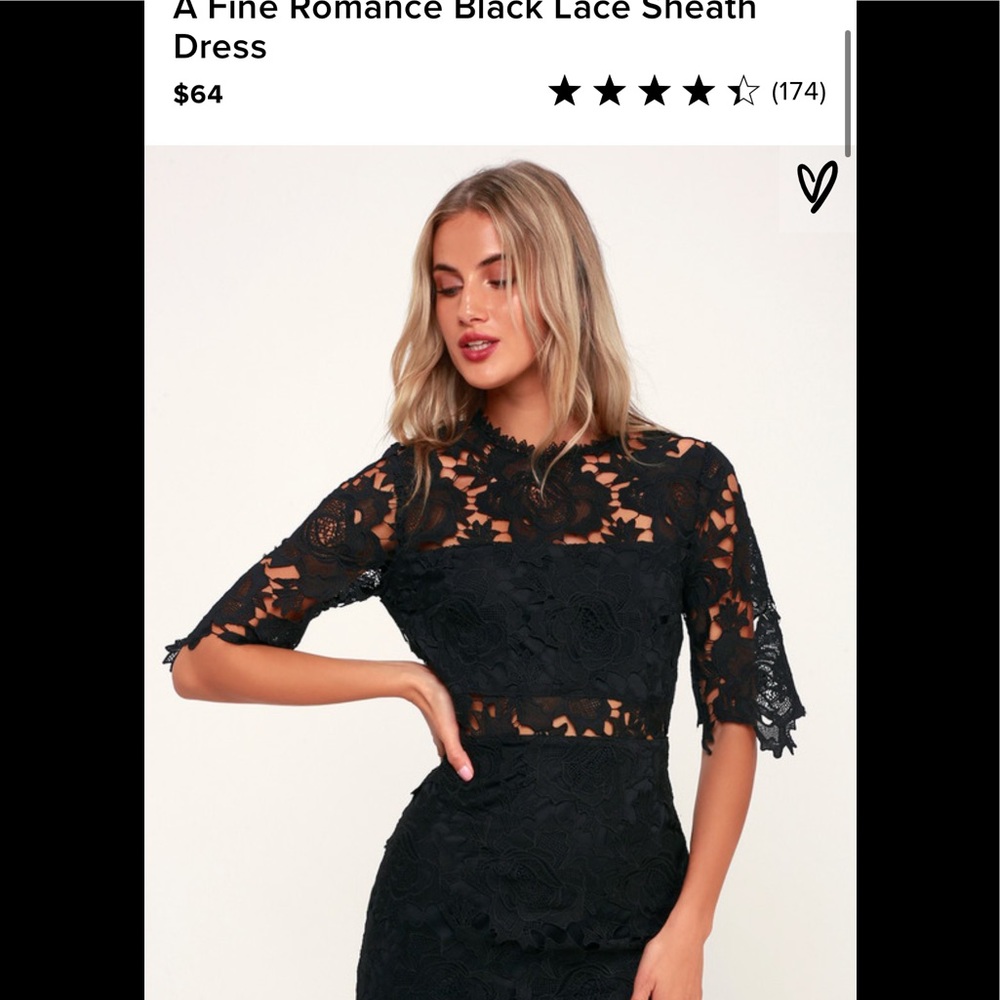 Lulu’s Black Lace Zip Up Mini Dress